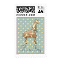 Giraffe Baby Shower Invitation Stamp (Boy)