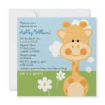 Giraffe Baby Shower Invitations
