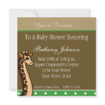 Giraffe Baby Shower Invitations