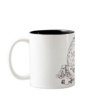GIRAFFE BATH mugs
