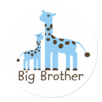 Giraffe Big Brother Sticker