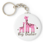 Giraffe Big Sister Key Chains