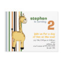 Giraffe • Birthday Invitation postcards
