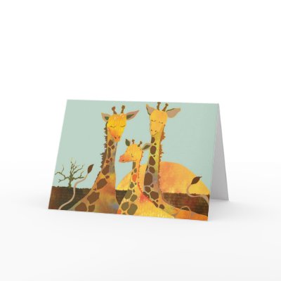Giraffe: Blank Card by daphne1024
