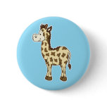 Giraffe blue button