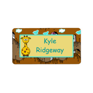 Giraffe Address Labels &amp; Giraffe Mailing/Shipping Label Templates