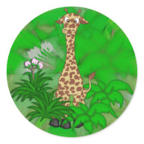 Giraffe-brown stickers