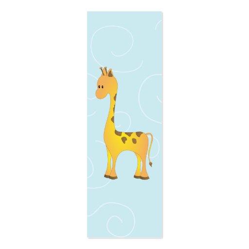 Giraffe Business Card Template (back side)