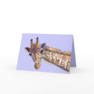 Giraffe Camouflage Greeting and Note Cards card