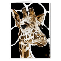 giraffe greeting cards
