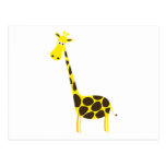 Giraffe cartoon post cards