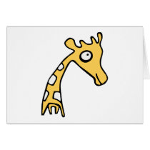 Giraffe cool illustration card