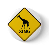 Giraffe Crossing Highway Sign buttons by wesleyowns Giraffe Crossing Highway Sign buttons