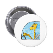 Giraffe Driving a Car. Pin