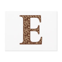 Giraffe E postcards