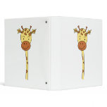 Giraffe Facing Forwards. Cartoon. binders