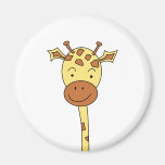 Giraffe Facing Forwards. Cartoon. Refrigerator Magnet