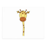 Giraffe Facing Forwards. Cartoon. Postcards