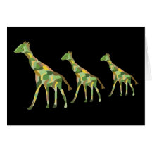 Giraffe Family Cards