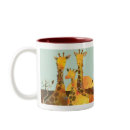 Giraffe family mug