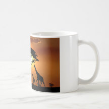 giraffe family mug