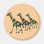 Giraffe Family Outing Magnet