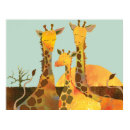 Giraffe Family Poster print