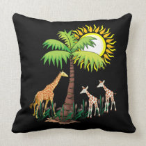 Giraffe Family pillows
