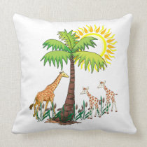 Giraffe Family pillows