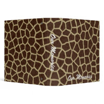Giraffe Fur Our Memories binders by ZazzleBinders Giraffe Fur Our Memories binders