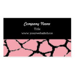 Giraffe Fur Pattern Business Card