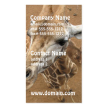Giraffe Gaze Business Cards