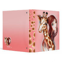"Giraffe Girl" Binder