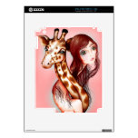"Giraffe Girl" iPad 2 skin skins