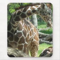 Giraffe Good Hair Day mousepads