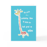 Giraffe Greeting Card