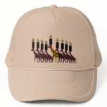 Giraffe Hannukah Menorah hats