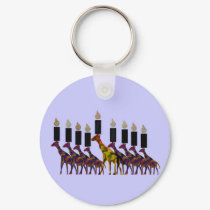 Giraffe Hannukah Menorah keychains by Coconutzoo Giraffe Hannukah Menorah keychains