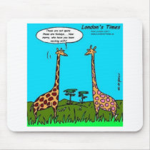 Giraffe Hickeys Funny Gifts Tees Mugs & Cards mousepads