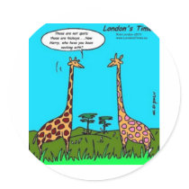 Giraffe Hickeys Funny Gifts Tees Mugs & Cards stickers