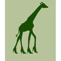 Giraffe in High Heels t-shirts by freakyfrobro Giraffe in High Heels t-shirts