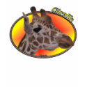 Giraffe In Oval t-shirts