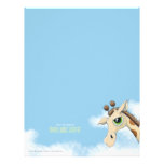 Giraffe in the Clouds Personalizable Letterhead