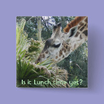 Giraffe,Is it Lunch time yet? buttons