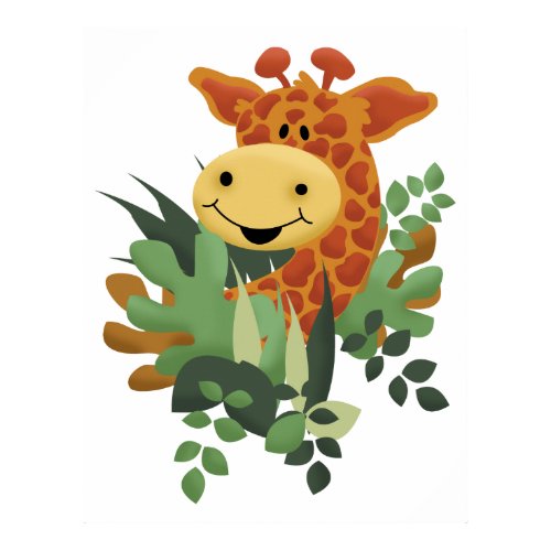 Giraffe Jungle Safari Art Print print