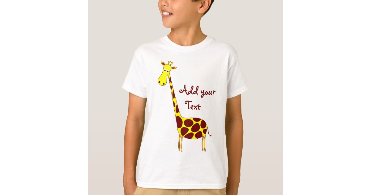 childrens giraffe t shirt