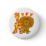 Giraffe &amp; Lion Buttons