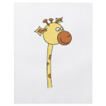 Giraffe Looking Sideways. Cartoon. flyers