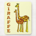 Giraffe Mom and Baby mousepads