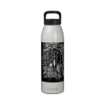 Giraffe Mother and Giraffe Baby. Drinking Bottle